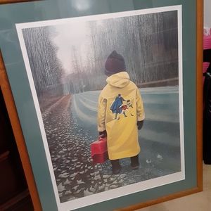 Professionally designed matted artists print "Christopher " signed Horst Guilman